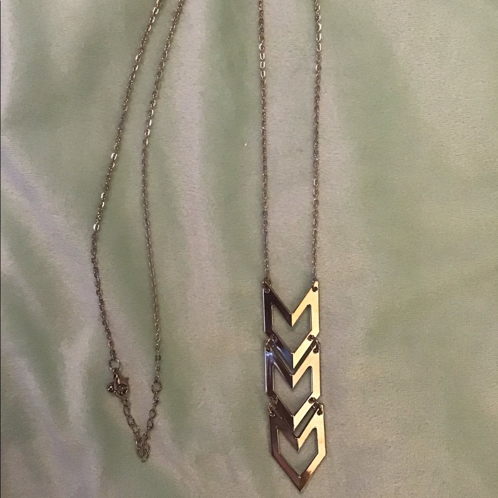 Silver Arrow necklace.